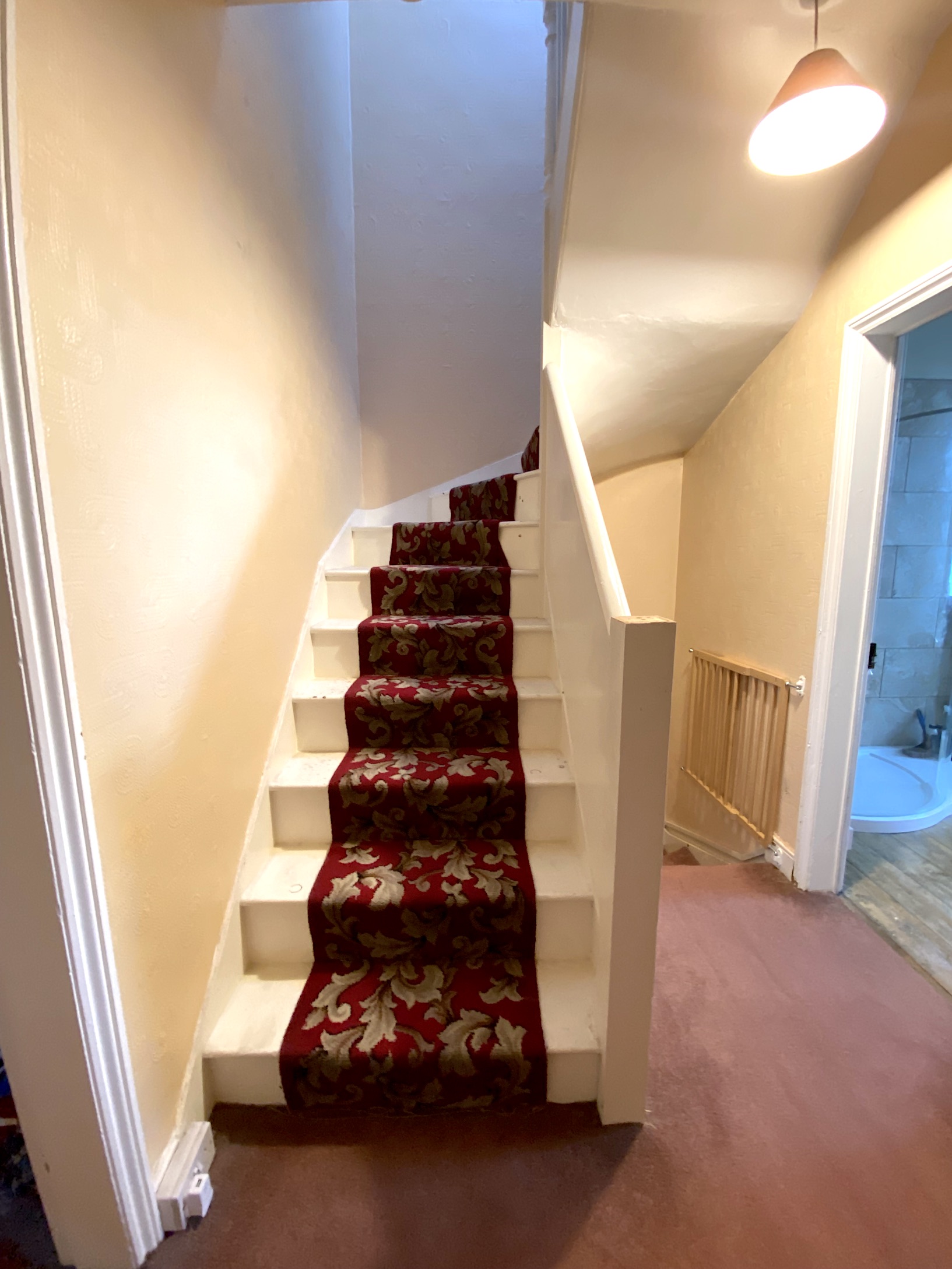 victorian house with 60s stair runner